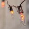 Christmas Flicker Flame String Lights, 10ft Halloween String Lights with 10 C18 Flicker Flame Lights (Black)